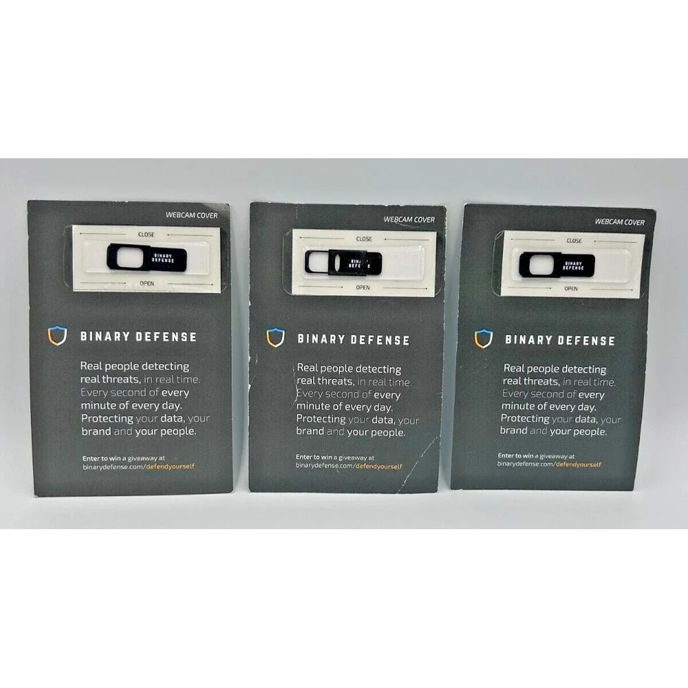 NEW‎ Web Cam Covers 3 Pack - BLACK for Laptop, Tablet and Smartphone SEALED